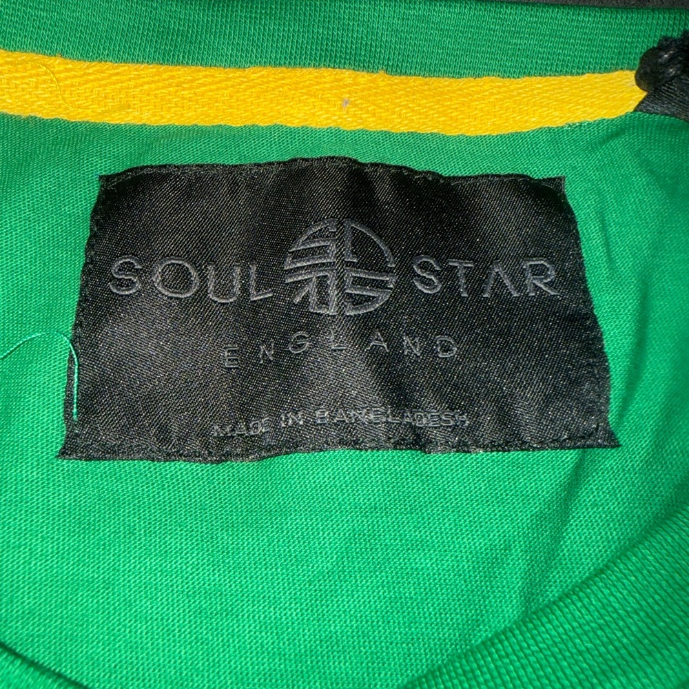 Soul Star Green 'Born Lucky' Graphic T-Shirt - Picture 2 of 6